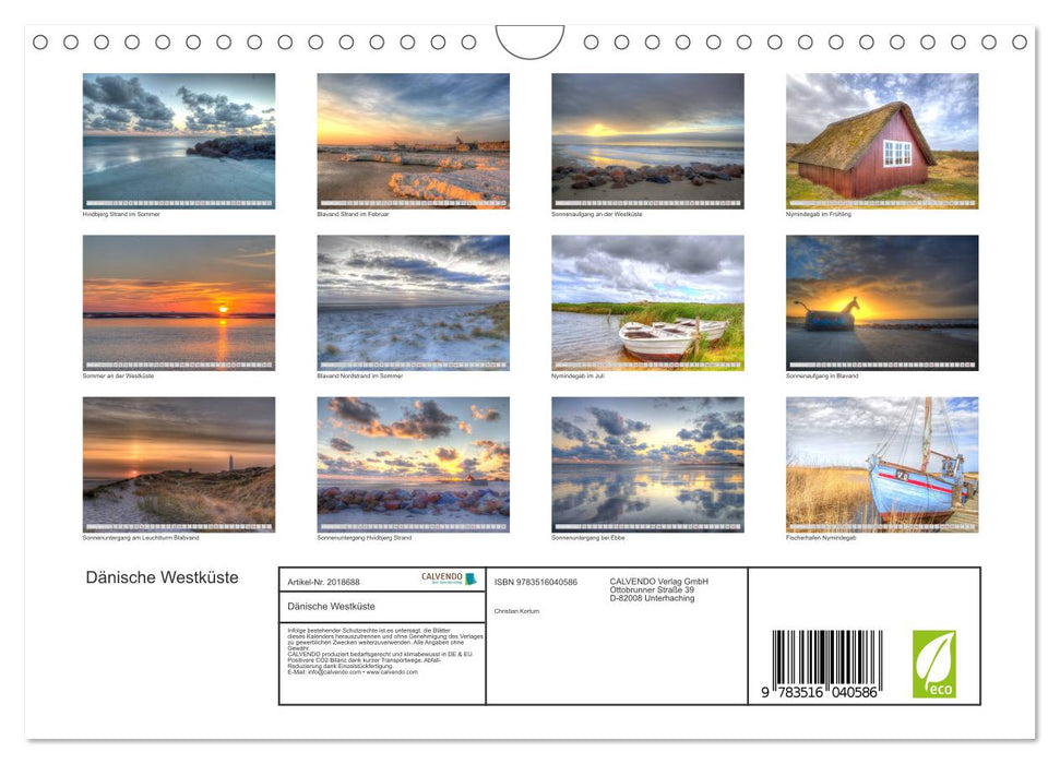 Dänische Westküste (CALVENDO Wandkalender 2026)