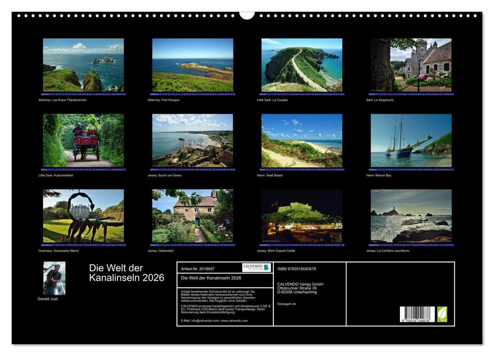 Die Welt der Kanalinseln 2026 (CALVENDO Wandkalender 2026)