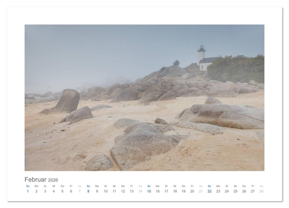 Bretagne - Zauber der Côte de Granit Rose (CALVENDO Premium Wandkalender 2026)
