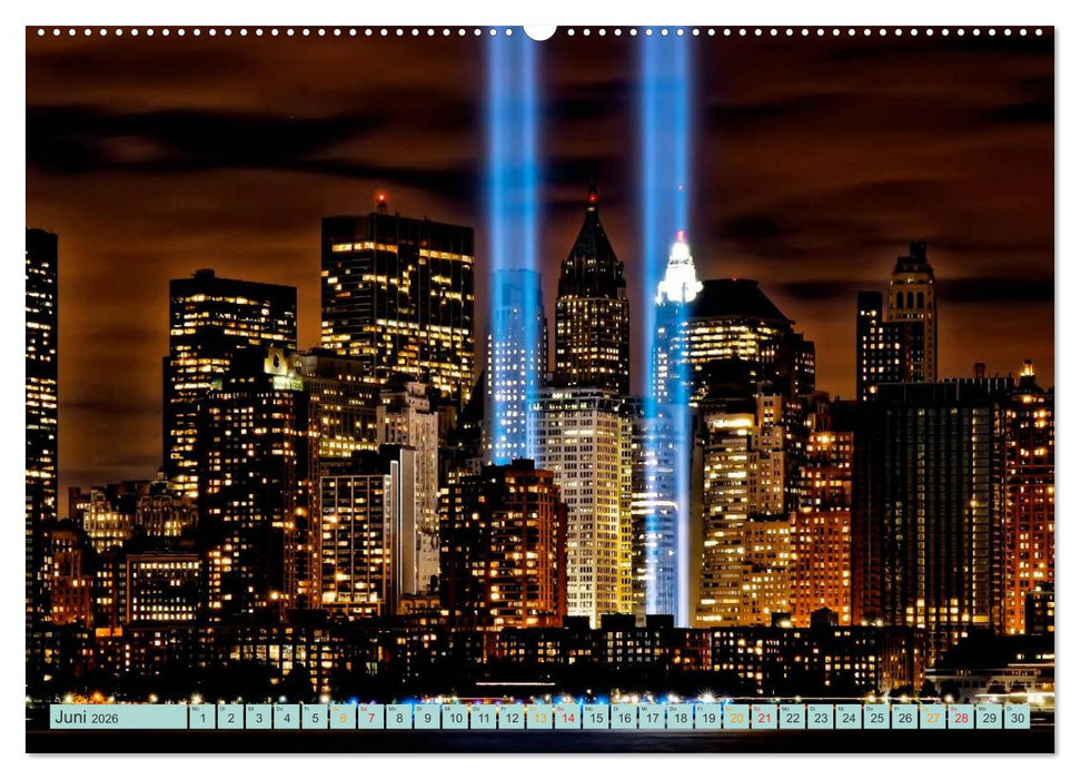 Städte der Welt - Skylines in der Nacht (CALVENDO Wandkalender 2026)