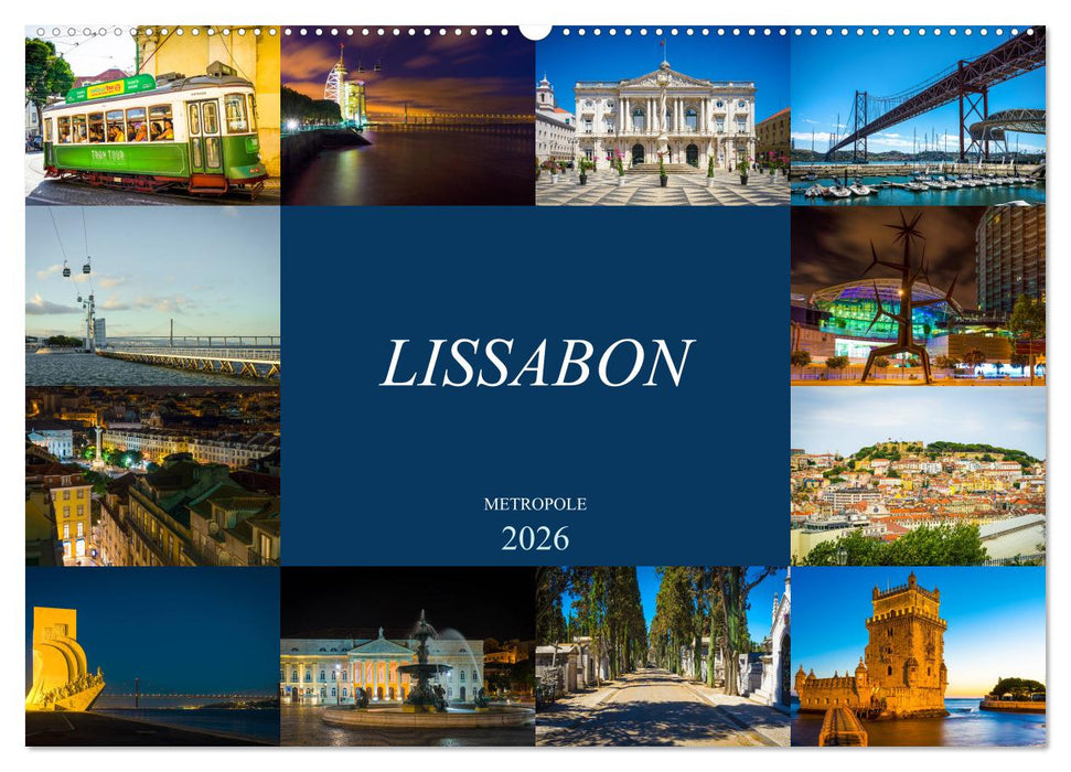 Metropole Lissabon (CALVENDO Wandkalender 2026)