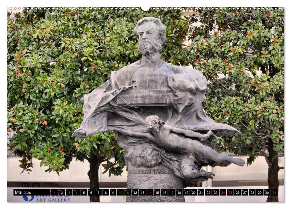 Lugano - Perle im Tessin (CALVENDO Premium Wandkalender 2026)