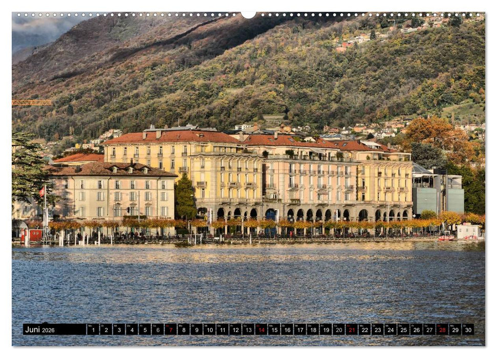 Lugano - Perle im Tessin (CALVENDO Premium Wandkalender 2026)
