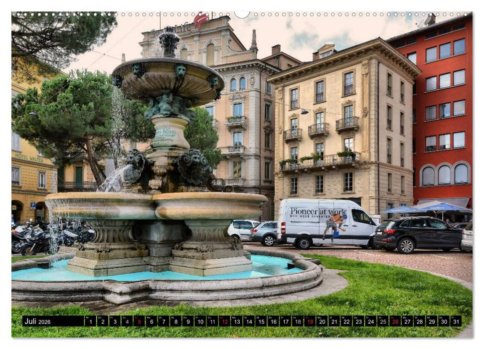 Lugano - Perle im Tessin (CALVENDO Premium Wandkalender 2026)