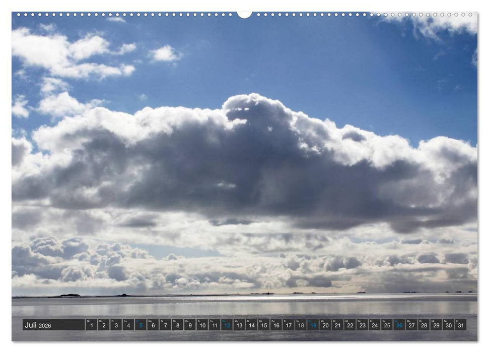 Föhr und Amrum - Spaziergänge am Meer (CALVENDO Premium Wandkalender 2026)