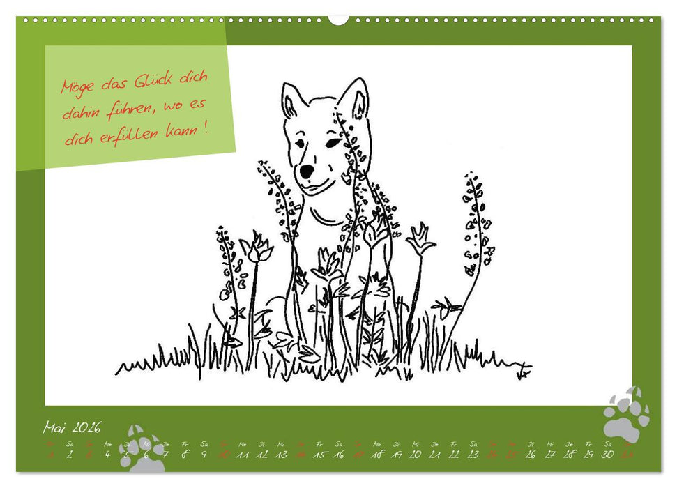 Der kleine GROSSE Wolf - Kalender (CALVENDO Premium Wandkalender 2026)