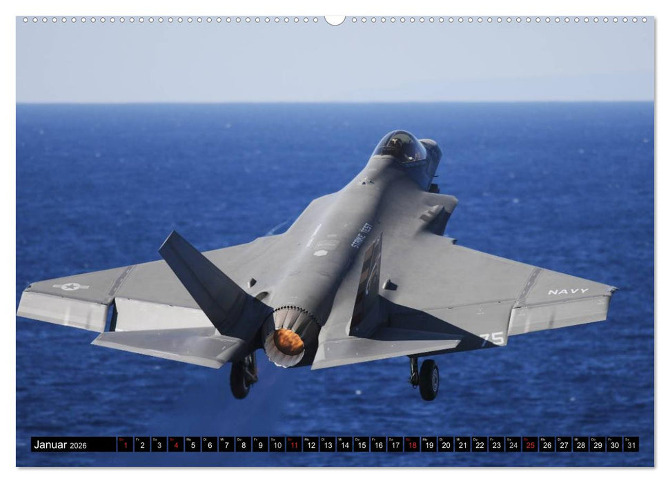 Kriegstechnik. Kampfjet-Impressionen (CALVENDO Premium Wandkalender 2026)