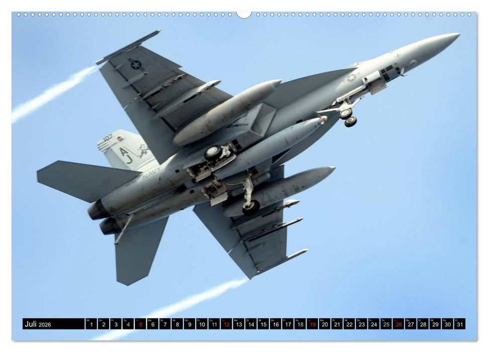 Kriegstechnik. Kampfjet-Impressionen (CALVENDO Premium Wandkalender 2026)