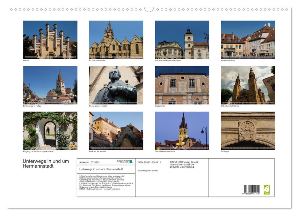 Unterwegs in und um Hermannstadt (CALVENDO Wandkalender 2026)