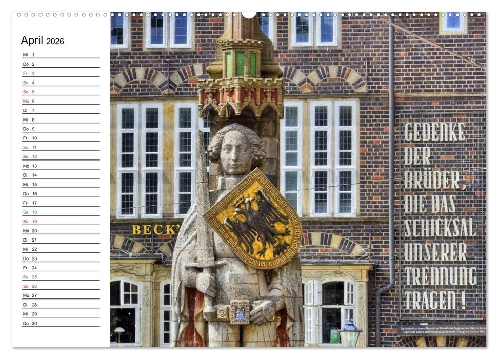 Bremen ganz nah (CALVENDO Premium Wandkalender 2026)