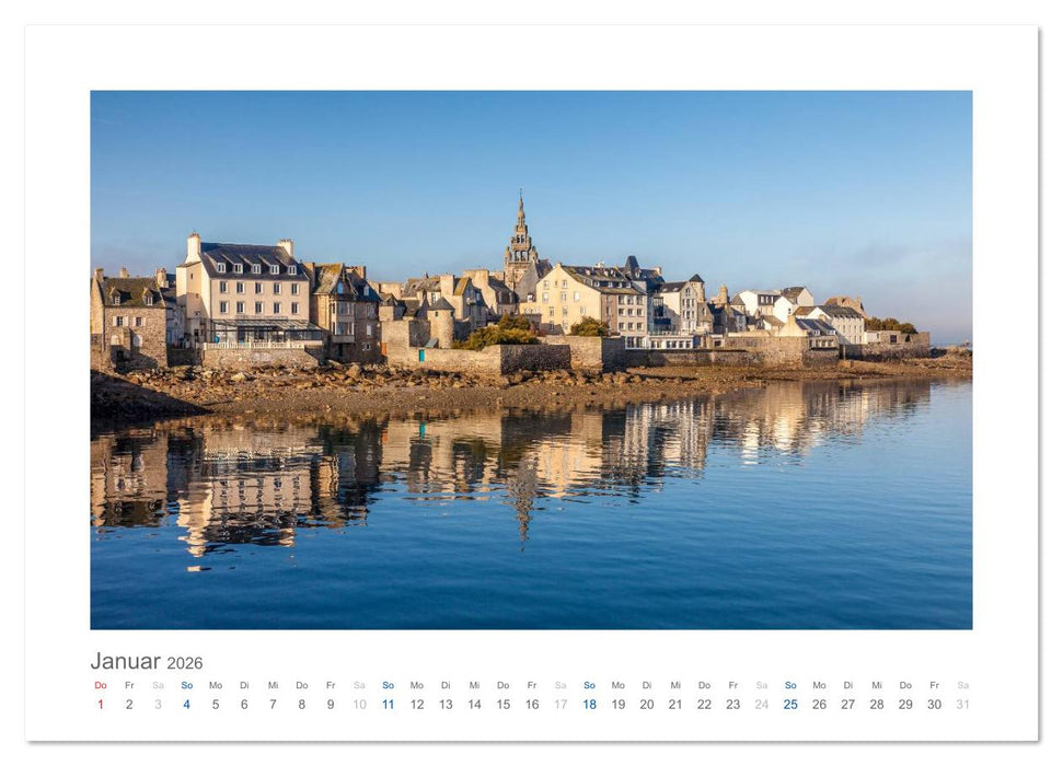 Bretagne - Zauber der Côte de Granit Rose (CALVENDO Wandkalender 2026)