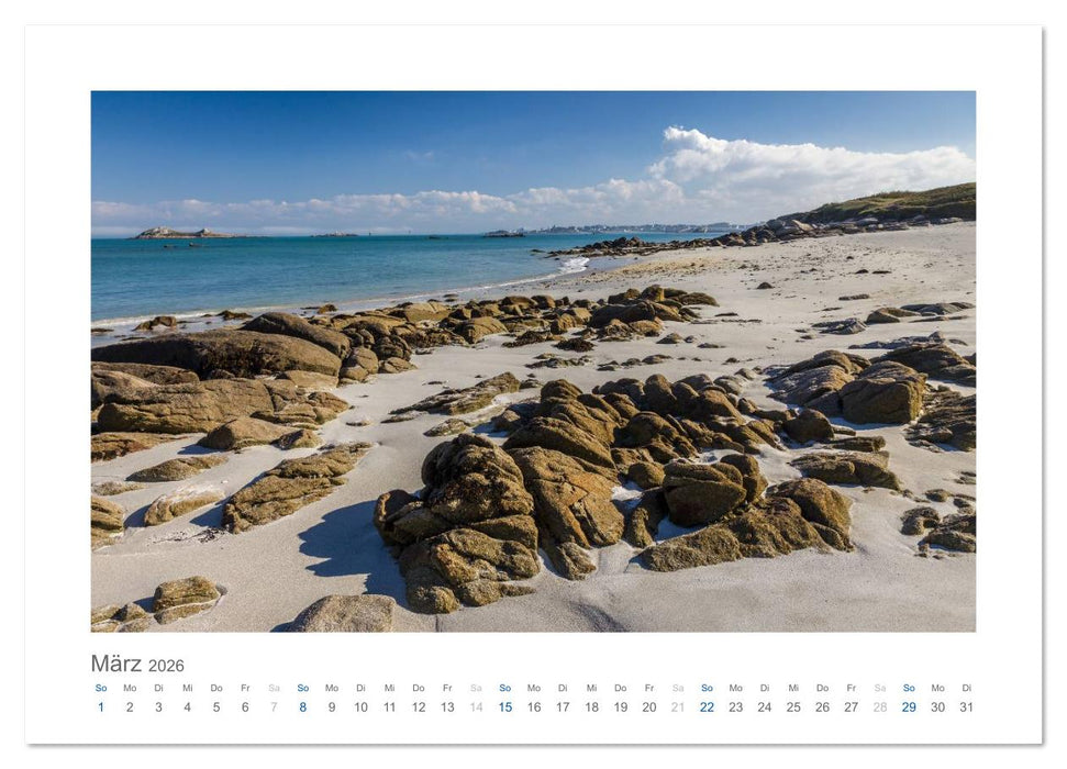 Bretagne - Zauber der Côte de Granit Rose (CALVENDO Wandkalender 2026)