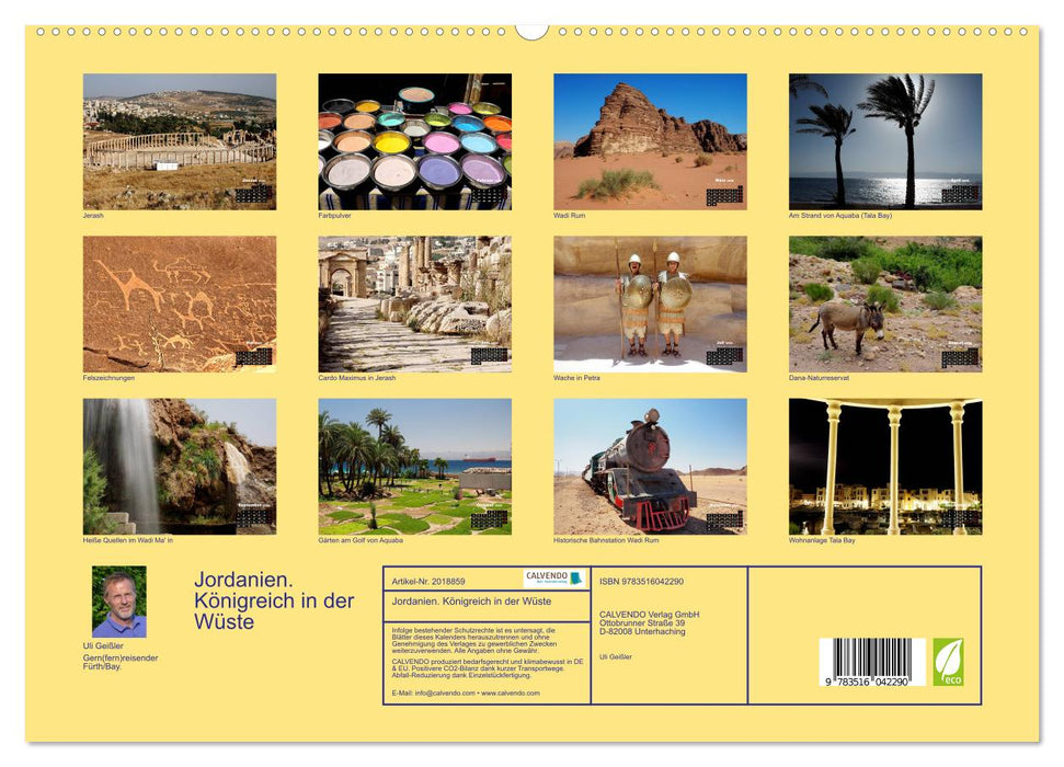 Jordanien. Königreich in der Wüste (CALVENDO Premium Wandkalender 2026)