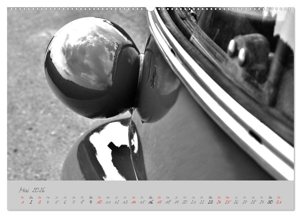 BMW Isetta 300 in schwarzweiß (CALVENDO Premium Wandkalender 2026)