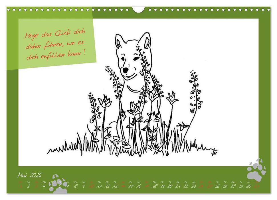 Der kleine GROSSE Wolf - Kalender (CALVENDO Wandkalender 2026)