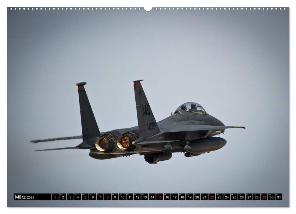 Kriegstechnik. Kampfjet-Impressionen (CALVENDO Wandkalender 2026)