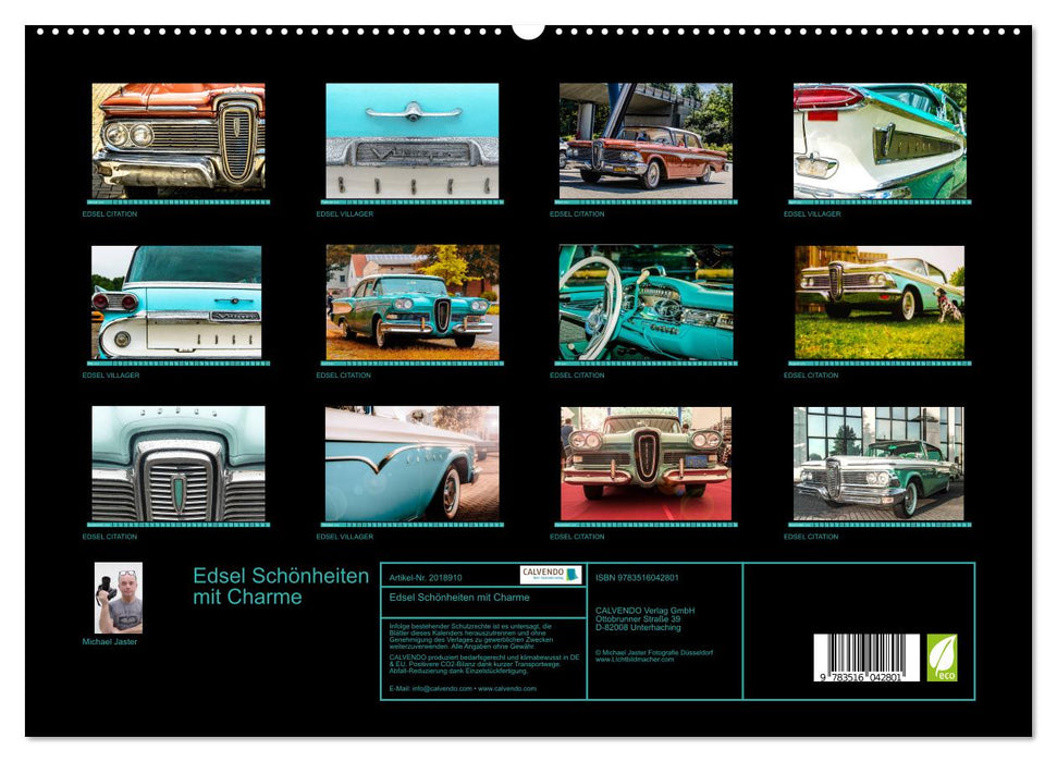 Edsel Schönheiten mit Charme (CALVENDO Premium Wandkalender 2026)