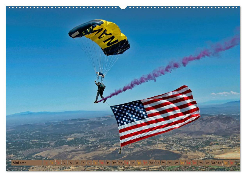 Fallschirmspringen - Mut und Abenteuer (CALVENDO Premium Wandkalender 2026)