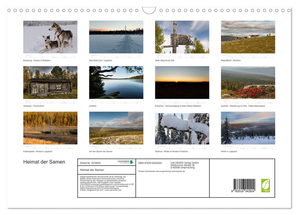 Heimat der Samen (CALVENDO Wandkalender 2026)