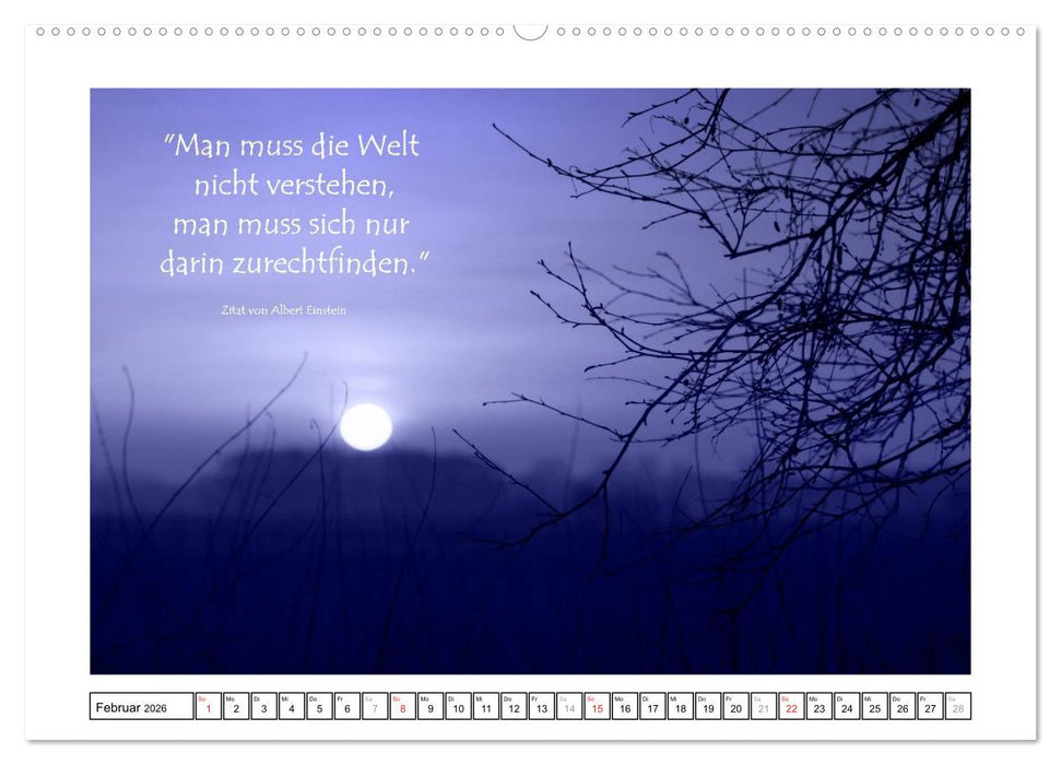 Zitate - Sammlung (CALVENDO Premium Wandkalender 2026)