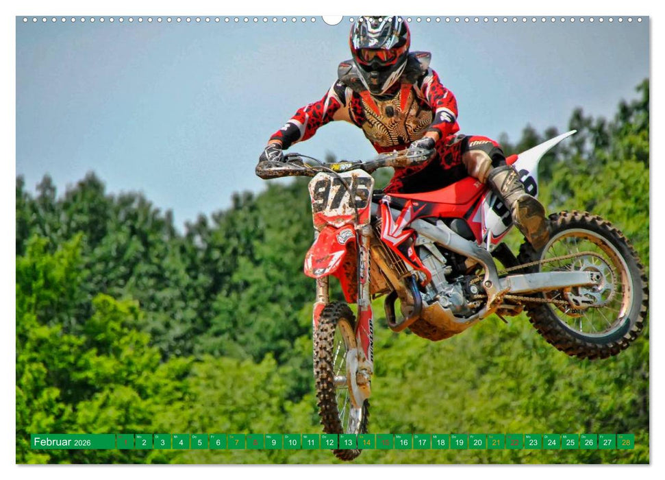 Motocross - mit vollem Risiko (CALVENDO Premium Wandkalender 2026)