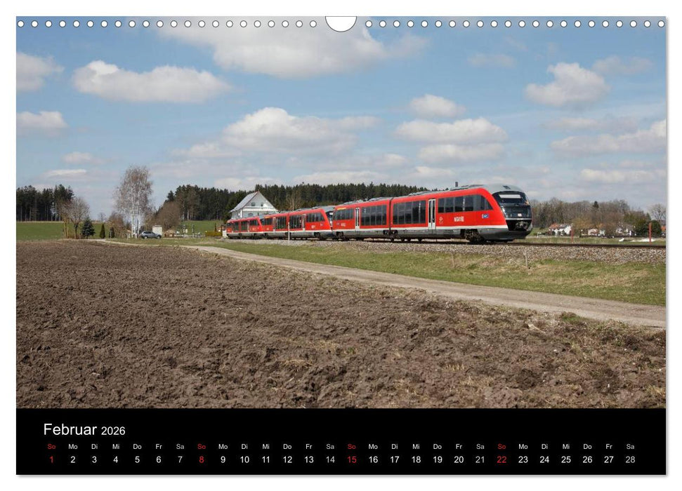 Mit der Bahn durch die Alpen (CALVENDO Wandkalender 2026)