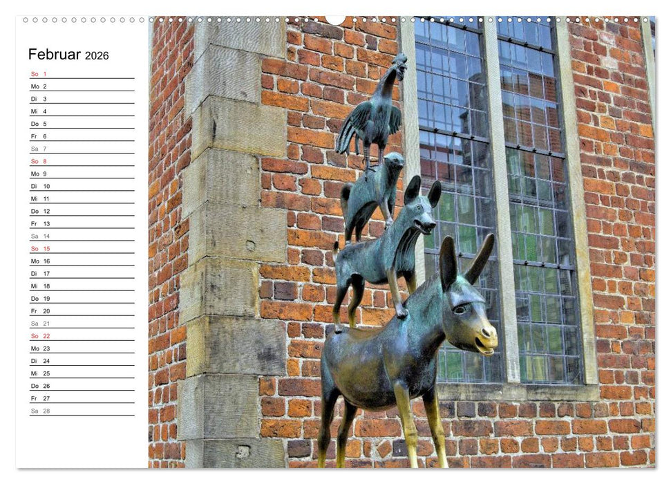 Bremen ganz nah (CALVENDO Wandkalender 2026)