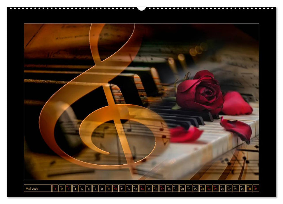 Klavier - Solo für zehn Finger (CALVENDO Premium Wandkalender 2026)