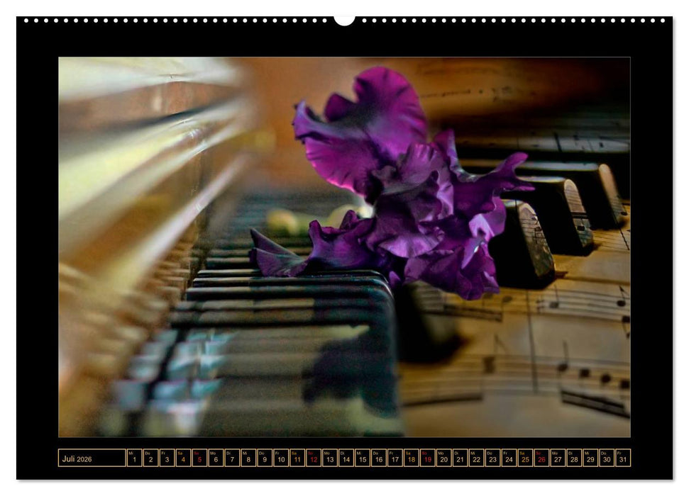 Klavier - Solo für zehn Finger (CALVENDO Premium Wandkalender 2026)