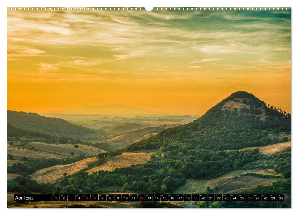 Abends in der Toskana (CALVENDO Wandkalender 2026)