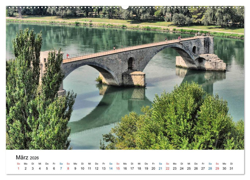 Avignon - Weltkulturerbe der UNESCO (CALVENDO Wandkalender 2026)