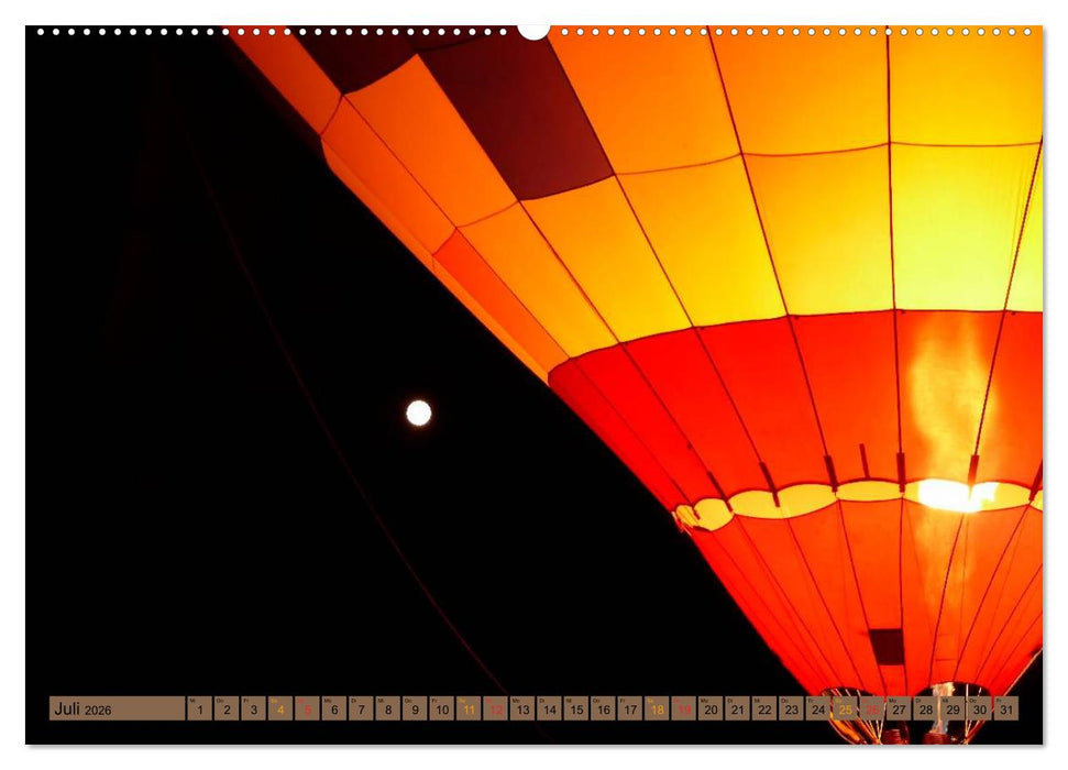 Fahren mit dem Ballon (CALVENDO Premium Wandkalender 2026)