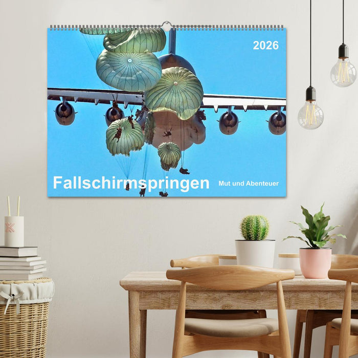 Fallschirmspringen - Mut und Abenteuer (CALVENDO Wandkalender 2026)