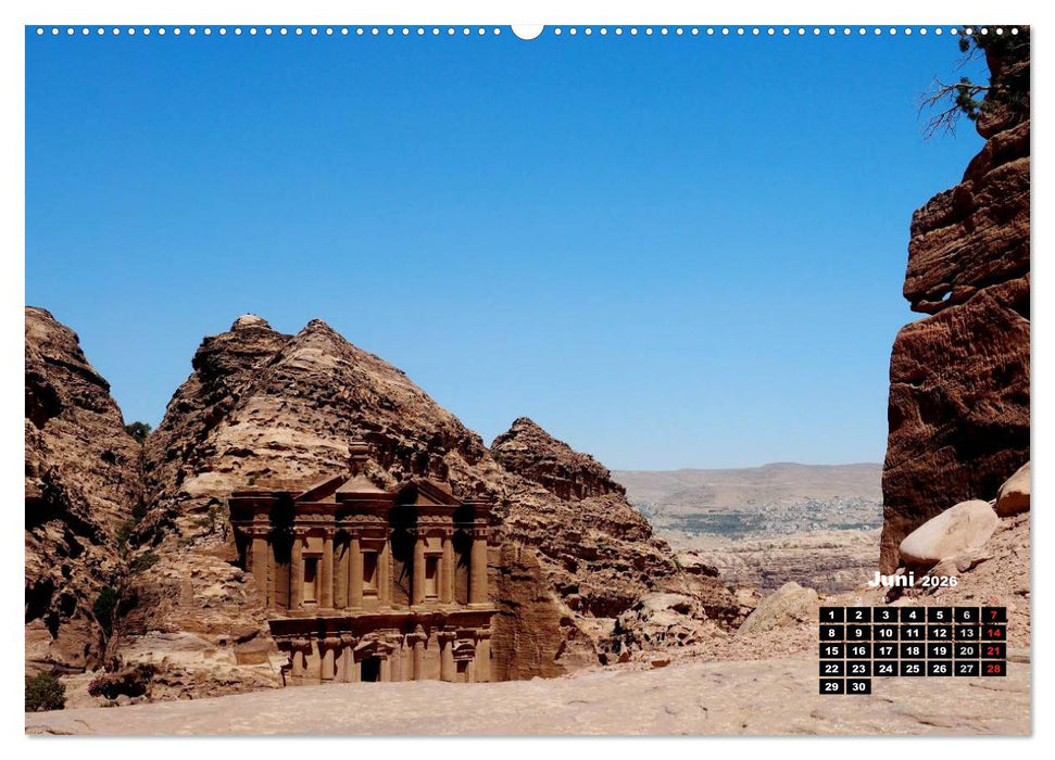 Petra - Felsenstadt in der Wüste (CALVENDO Premium Wandkalender 2026)