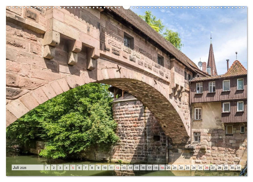 NÜRNBERG Historisches Stadtherz (CALVENDO Premium Wandkalender 2026)