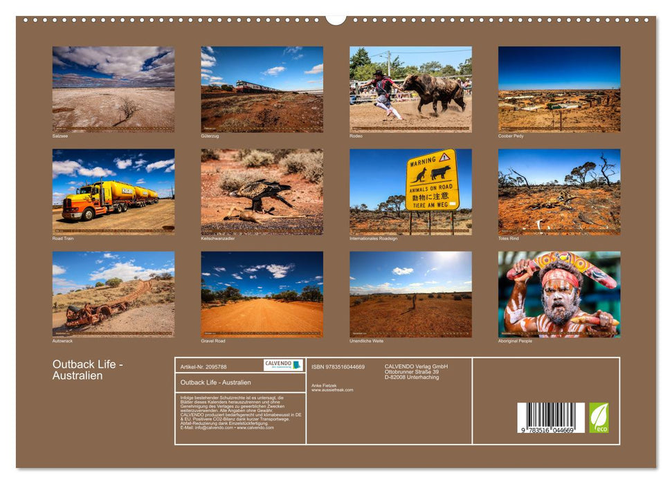 Outback Life - Australien (CALVENDO Premium Wandkalender 2026)