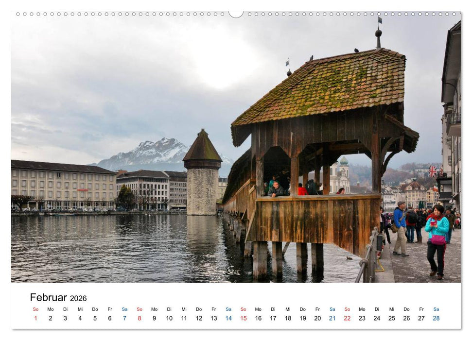 Unterwegs in Luzern (CALVENDO Wandkalender 2026)