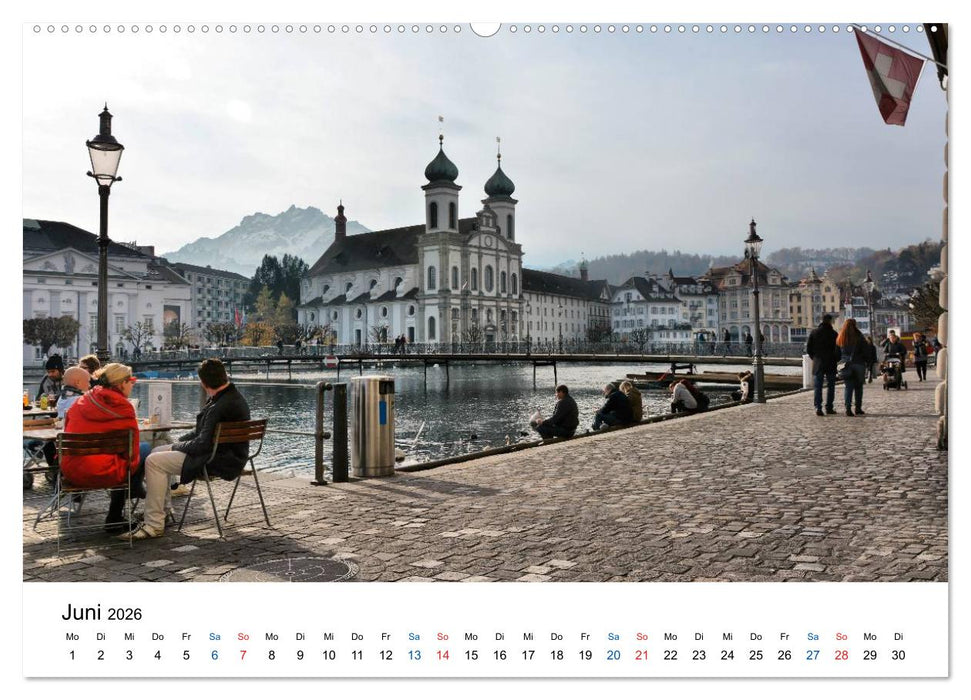Unterwegs in Luzern (CALVENDO Wandkalender 2026)