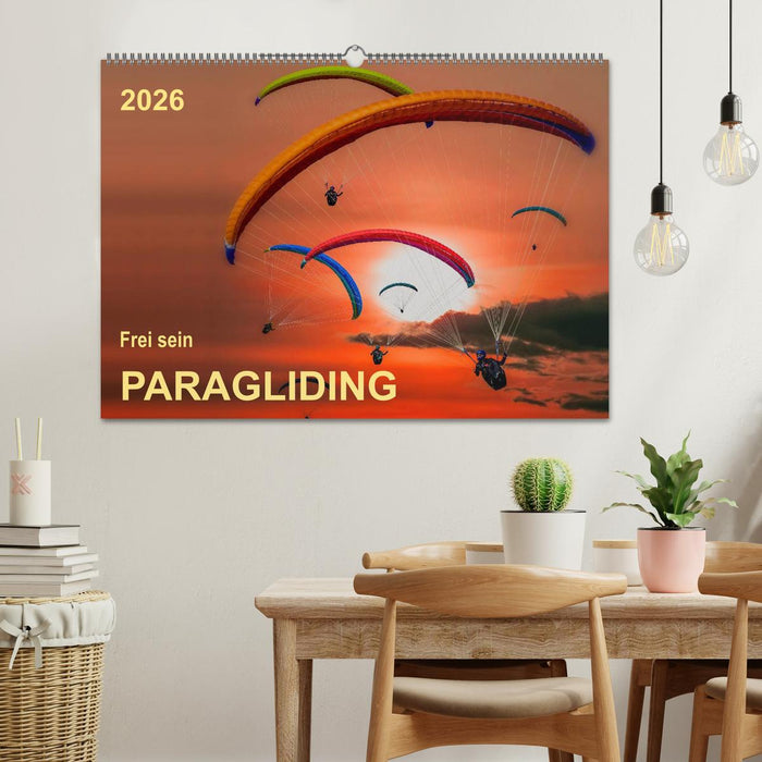 Frei sein - Paragliding (CALVENDO Wandkalender 2026)