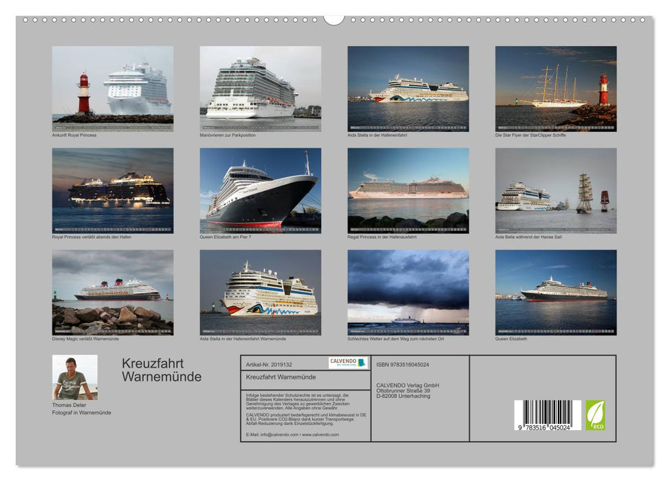 Kreuzfahrt Warnemünde (CALVENDO Premium Wandkalender 2026)
