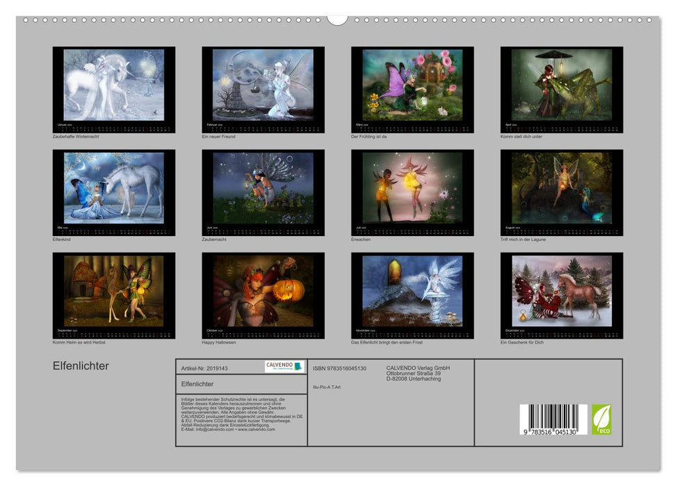 Elfenlichter (CALVENDO Premium Wandkalender 2026)
