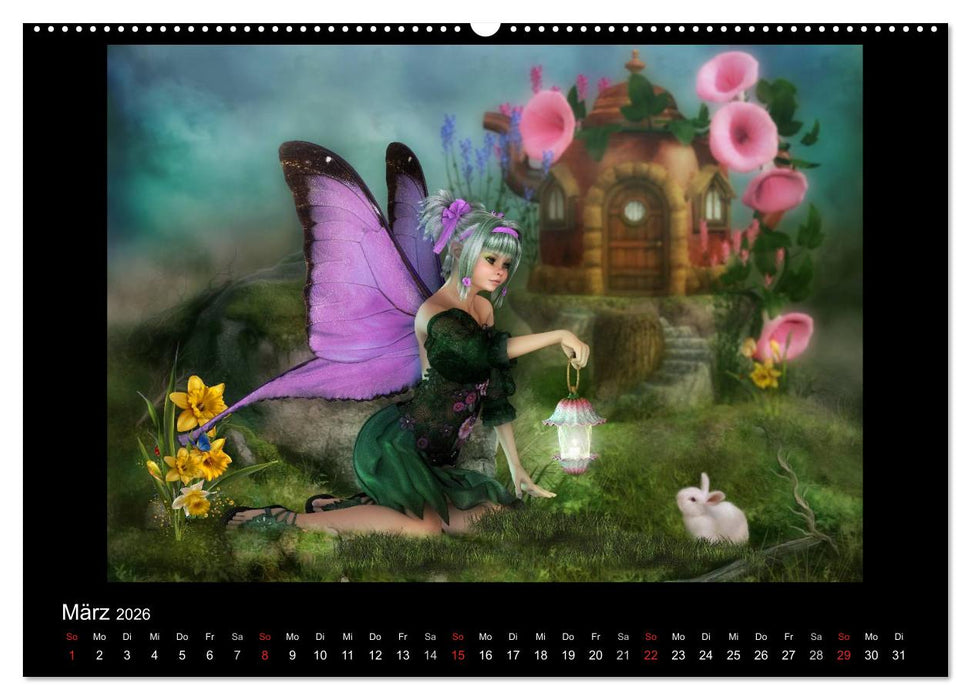 Elfenlichter (CALVENDO Premium Wandkalender 2026)