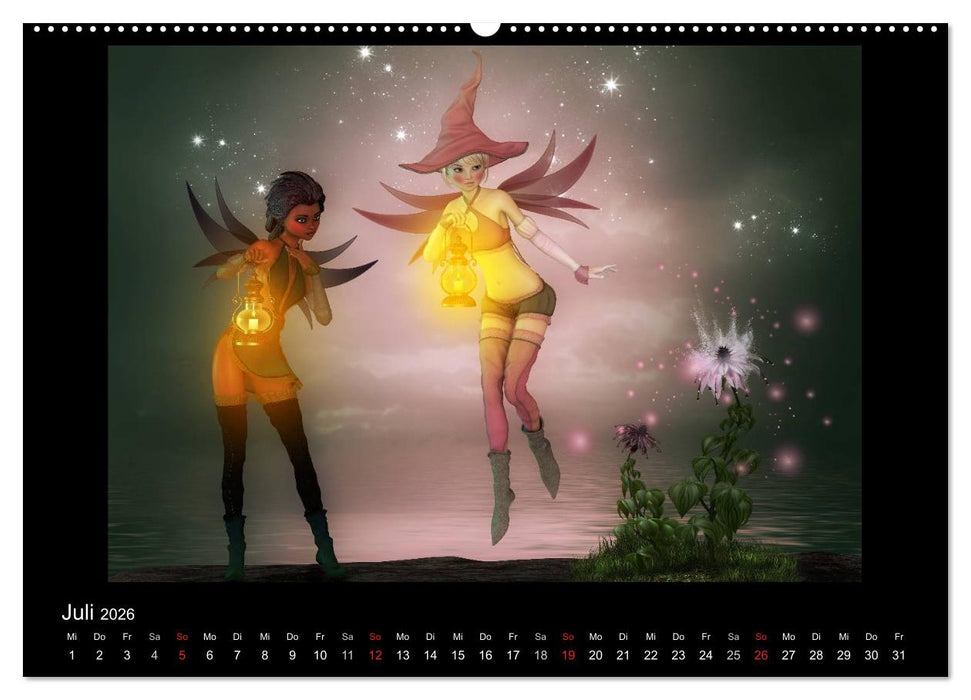 Elfenlichter (CALVENDO Premium Wandkalender 2026)
