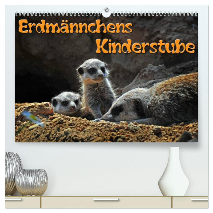 Erdmännchens Kinderstube (CALVENDO Premium Wandkalender 2026)