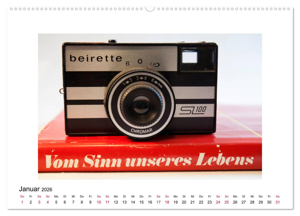 Kameras der DDR (CALVENDO Premium Wandkalender 2026)