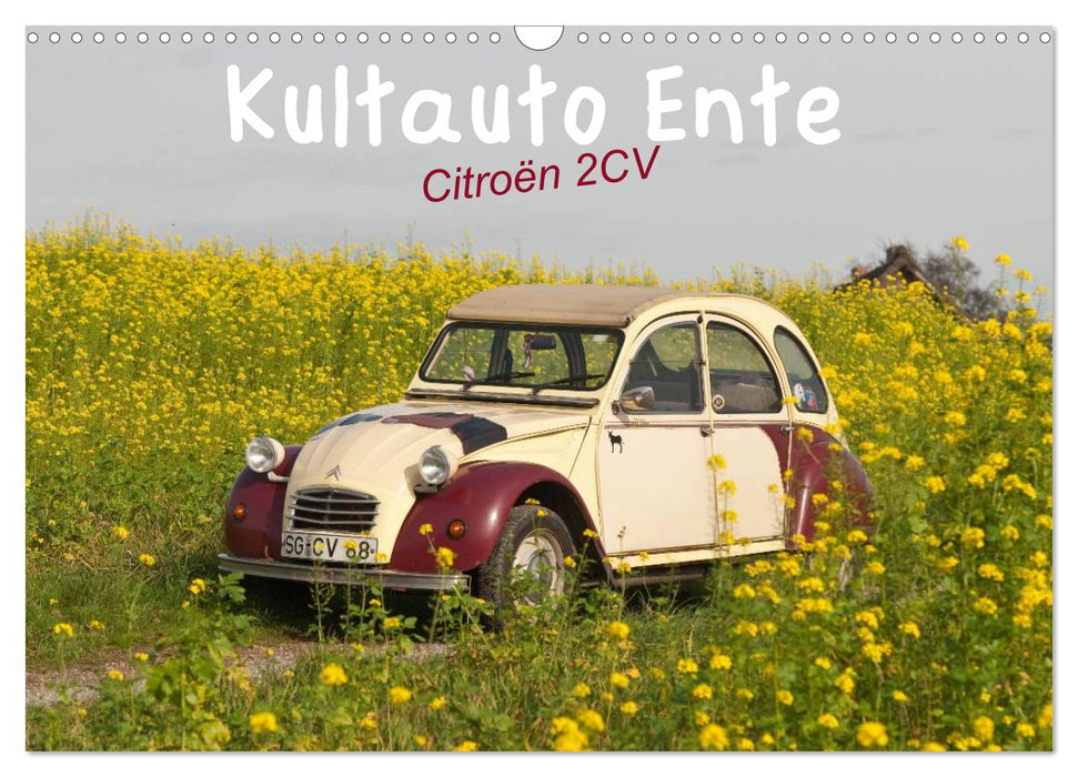 Kultauto Ente Citroën 2CV (CALVENDO Wandkalender 2026)