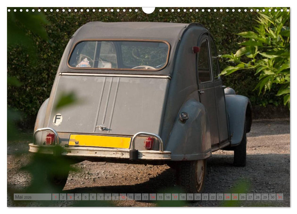 Kultauto Ente Citroën 2CV (CALVENDO Wandkalender 2026)