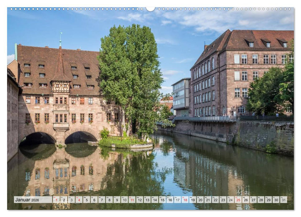 NÜRNBERG Historisches Stadtherz (CALVENDO Wandkalender 2026)