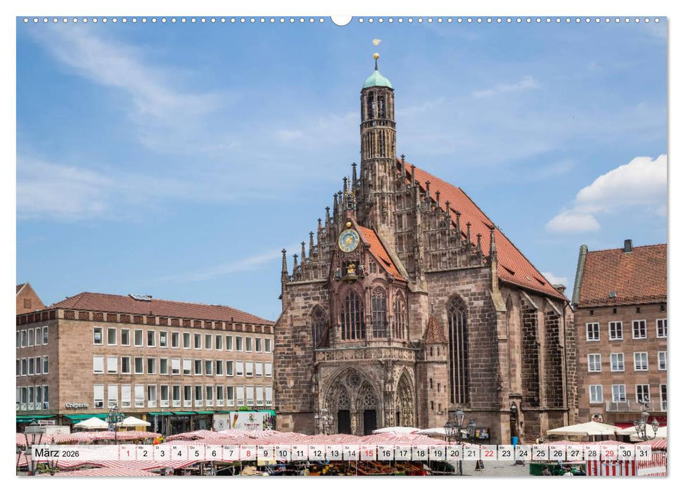 NÜRNBERG Historisches Stadtherz (CALVENDO Wandkalender 2026)