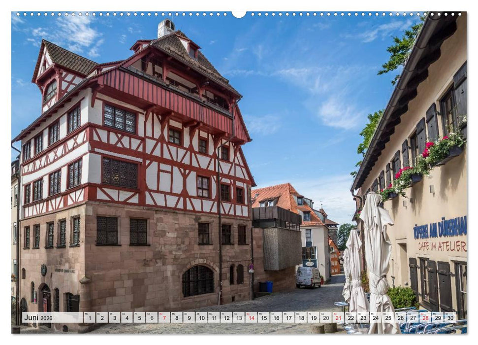 NÜRNBERG Historisches Stadtherz (CALVENDO Wandkalender 2026)